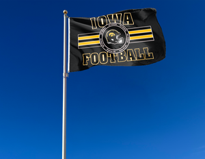 Iowa - Go Hawks Football 3x5 Flag