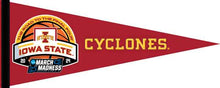 Load image into Gallery viewer, Red 12x30 inch Road To The Final Four March Madness 2024 Iowa State Basketball Pennant
