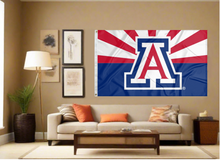 Load image into Gallery viewer, University of Arizona - State of Arizona Style 3x5 Flag
