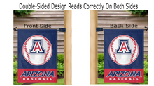Load image into Gallery viewer, Arizona baseball garden flag hanging on mailbox flagpole
