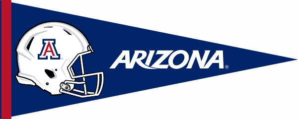 arizona a on football helmet University of Arizona Football Pennant – A to Z Flags, LLC