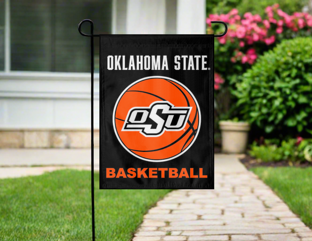 13x18 Oklahoma State Basketball Garden Flag