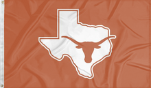 Load image into Gallery viewer, 3x5 University of Texas Longhorns Flag with State of Texas Border Logo
