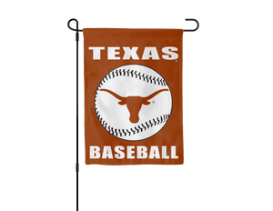 Orange 13x18 Texas Longhorns Baseball Garden Flag