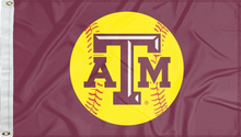 Load image into Gallery viewer, 3x5 Texas A&amp;M Softball Flag
