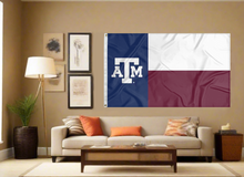 Load image into Gallery viewer, Texas A&amp;M University - State of Texas Style 3x5 Flag

