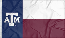 Load image into Gallery viewer, Texas A&amp;M University - State of Texas Style 3x5 Flag

