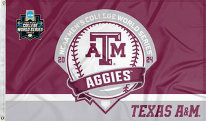 3x5 Texas A&M Baseball College World Series Flag
