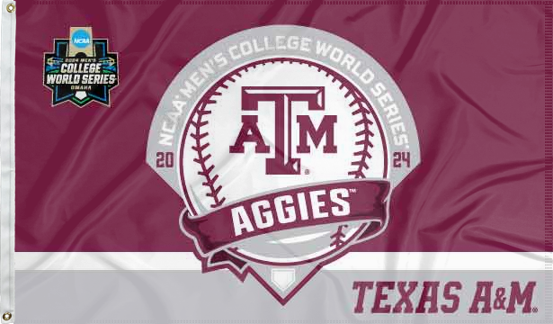 3x5 Texas A&M Baseball College World Series Flag
