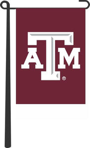 Maroon 13x18 Texas A&M Garden Flag with White and Gray Logo