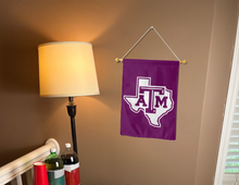 Load image into Gallery viewer, 13x18 Texas A&amp;M Garden Flag with Texas Border and ATM Logo
