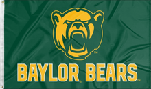 Load image into Gallery viewer, Baylor University Bears Green 3x5 Flag

