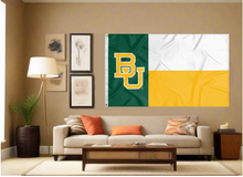 Load image into Gallery viewer, 3x5 Baylor Flag with State of Texas Style Background
