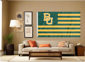 3x5 Baylor Flag with BU National Logo