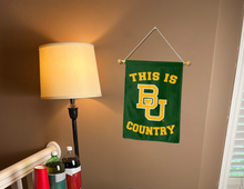 Load image into Gallery viewer, 13x18 Baylor Garden Flag with This Is BU Bears Country Logo
