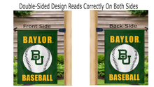 Load image into Gallery viewer, 13x18 Baylor Baseball Garden Flag
