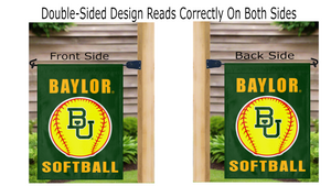 13x18 Baylor Softball Garden Flag