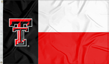 Load image into Gallery viewer, 3x5 Texas State Flag Style Texas Tech Flag
