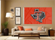 Load image into Gallery viewer, 3x5 Texas Tech Flag with Texas Border Logo
