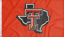 Load image into Gallery viewer, 3x5 Texas Tech Flag with Texas Border Logo
