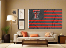 Load image into Gallery viewer, 3x5 USA Flag Style Texas Tech Flag
