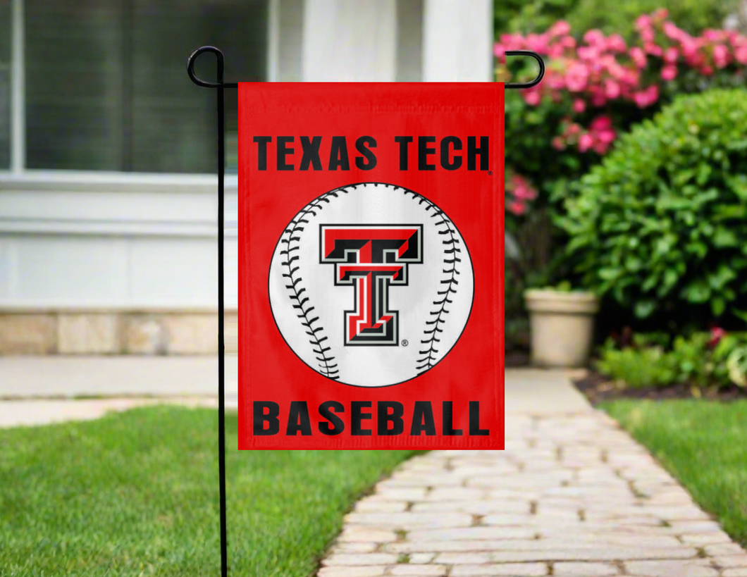 13x18 Texas Tech Baseball Garden Flag
