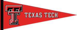 Red Texas Tech University Pennant