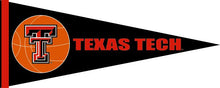 Load image into Gallery viewer, Black 12x30 inch Texas Tech Basketball Pennant

