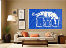 Load image into Gallery viewer, BYU - Cougar Blue 3x5 Flag
