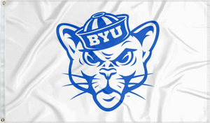 BYU - Sailor Cougar White 3x5 Flag