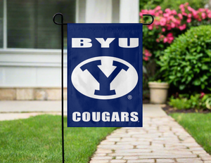 BYU - Cougars Blue Garden Flag