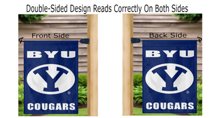 BYU - Cougars Blue Garden Flag