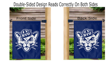 Load image into Gallery viewer, BYU - Sailor Cougar Blue Garden Flag
