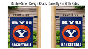 BYU - Basketball Garden Flag