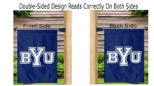 Load image into Gallery viewer, BYU - Brigham Young University Blue Garden Flag
