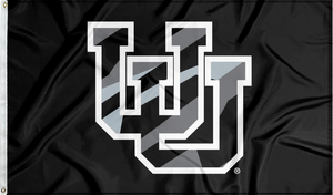 Camo Style Logo University of Utah 3x5 Flag