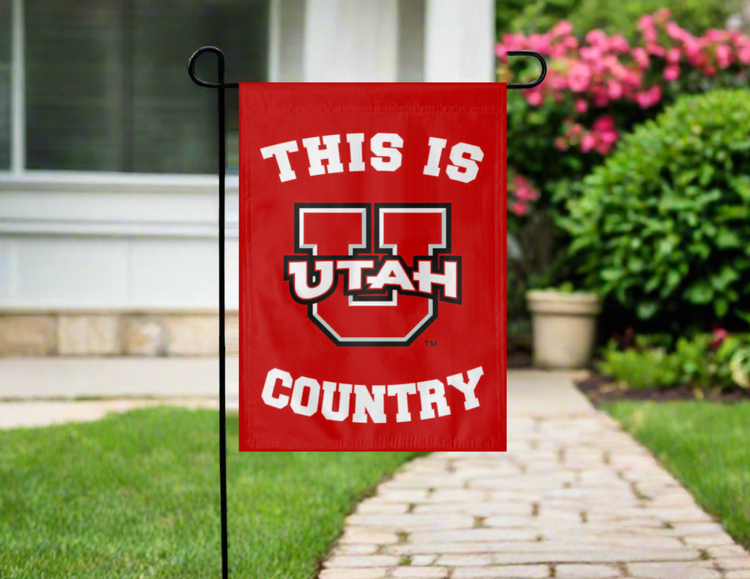 University of Utah - This Is Utah Utes Country Garden Flag