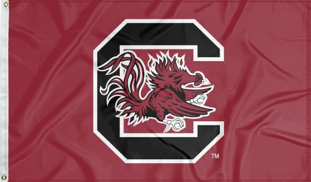 University of South Carolina - Gamecocks Garnet Red 3x5 Flag