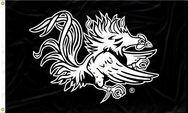 University of South Carolina - Gamecock Black 3x5 Flag