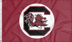 University of South Carolina - Gamecocks Logo on Football Helmet 1983-1998 3x5 Flag