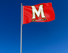 Load image into Gallery viewer, University of Maryland - M Red 3x5 Flag
