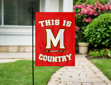 Load image into Gallery viewer, University of Maryland - This Is Maryland Country Garden Flag
