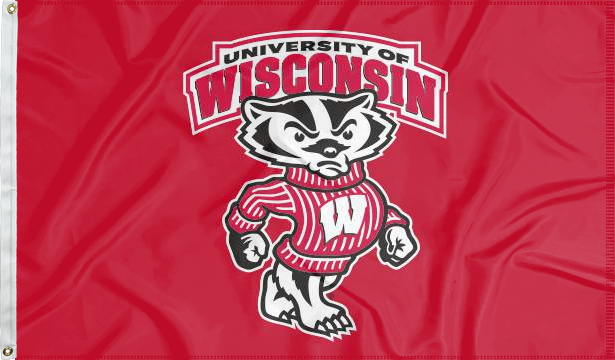 University of Wisconsin - UW Badgers 3x5 Flag