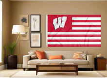 Load image into Gallery viewer, University of Wisconsin - Badgers National 3x5 Flag
