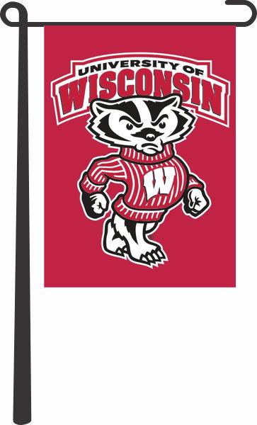 University of Wisconsin - UW Badgers Garden Flag