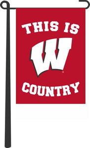 University of Wisconsin - This Is University of Wisconsin Badgers Country Garden Flag