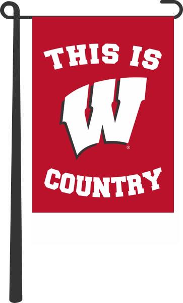 University of Wisconsin - This Is University of Wisconsin Badgers Country Garden Flag