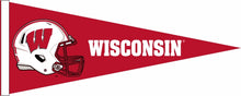 Load image into Gallery viewer, Red University of Wisconsin Football Pennant
