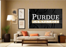 Load image into Gallery viewer, 3x5 Purdue Flag with Purdue Alumni Logo
