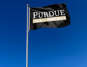 3x5 Purdue Flag with Purdue Alumni Logo